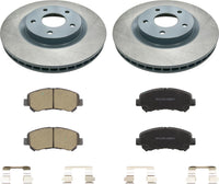 MOTEX Front Disc Brake Kit with Ceramic Pads for 2008-2013 Nissan Rogue 2014-2015 Rogue Select (with 296mm Rotor)