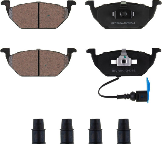 Motex Front Brake Pads BFC768A Compatible with 2000-2010 Volkswagen Beetle, 2000-2006 2010 Golf, 2000-2005 Jetta