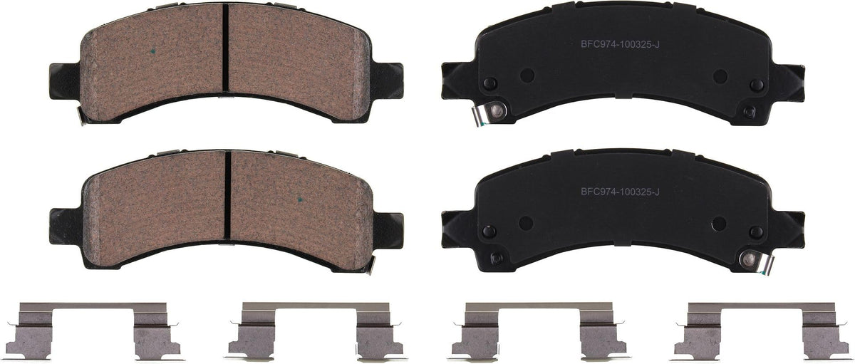 Motex Rear Brake Pads BFC974 Compatible with 2003-2020 Chevrolet Express 3500, 2003-2020 Express 2500