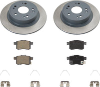MOTEX Rear Disc Brake Kit with Ceramic Pads for 2008-2017 Honda Accord, 2009-2014 Acura TSX (with 282mm rotor)