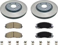 MOTEX Front Disc Brake Kit for 2012-2020 Dodge Journey, 2012-2020 Grand Caravan, 2017-2021 Chrysler Pacifica, 2011-2016 Town & Country, 2020-2021 Voyager, 2013-2014 VW Routan (with 330mm Rotor)