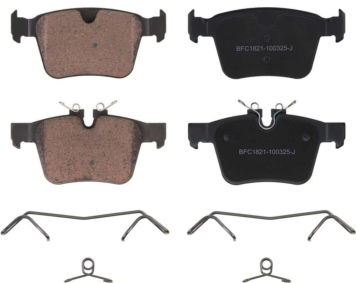Motex Rear Brake Pads BFC1821 Compatible with 2016-2021 Volvo XC90, 2018-2021 XC60, 2017-2021 S90, 2018-2021 V90, 2019-2021 V60, 2017-2021 V90 Cross Country, 2020-2021 V60 Cross Country, 2019-2020 S60