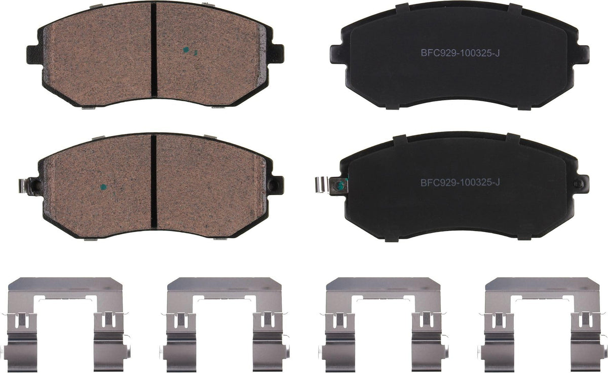 Motex Front Brake Pads BFC929 Compatible with 2002-2012 Subaru Legacy, 2002-2012 Outback, 2004-2010 Impreza, 2004-2010 Forester, 2003-2006 Baja, 2005-2006 Saab 9-2X