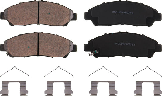 Motex Front Brake Pads BFC1378 Compatible with 2009-2015 Honda Pilot
