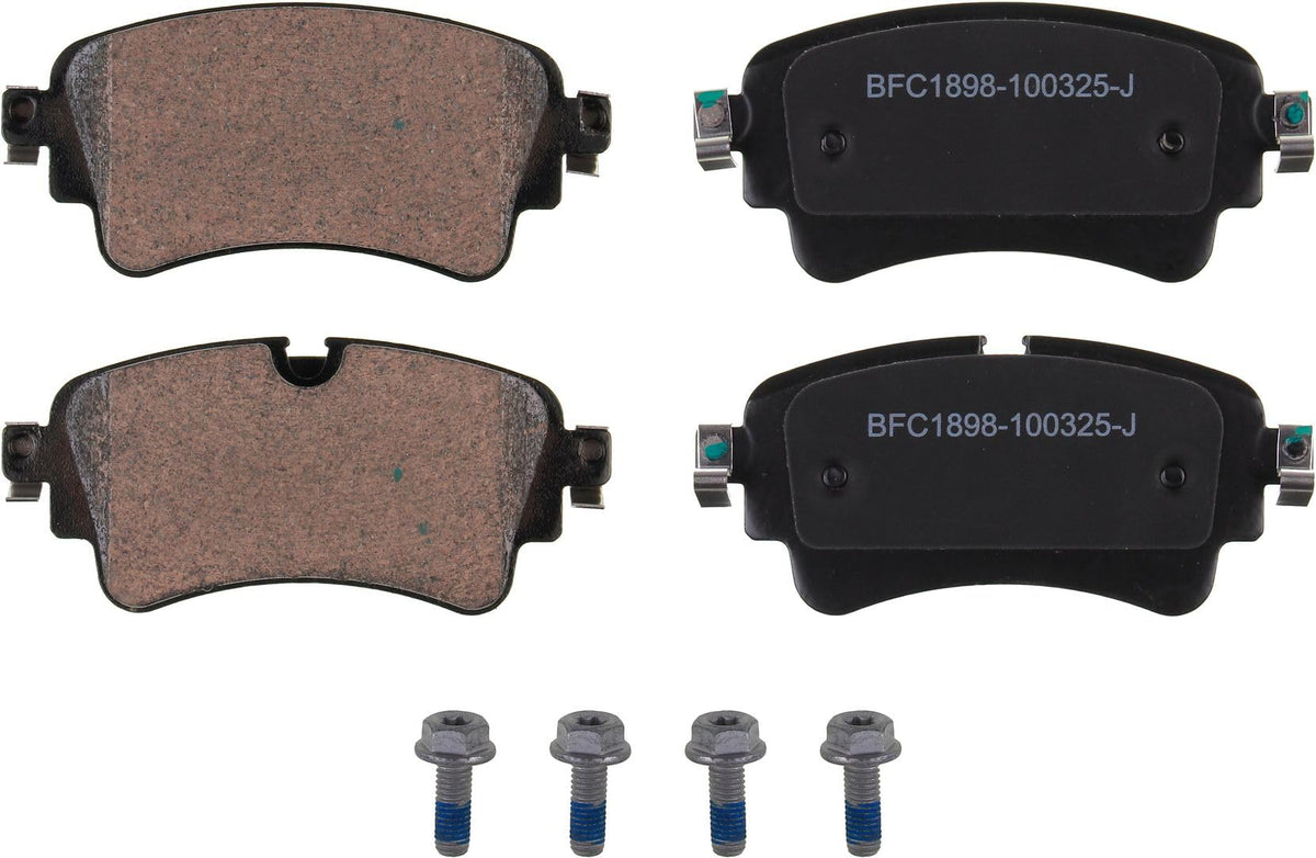 Motex Rear Brake Pads BFC1898 Compatible with 2018-2019 2021 Audi RS5, 2019 2021 RS5 Sportback, 2017-2020 A4, 2017-2020 A4 Quattro, 2018-2020 A5 Sportback, 2018-2020 SQ5, 2020 A6 Quattro, 2020 Q5 PHEV