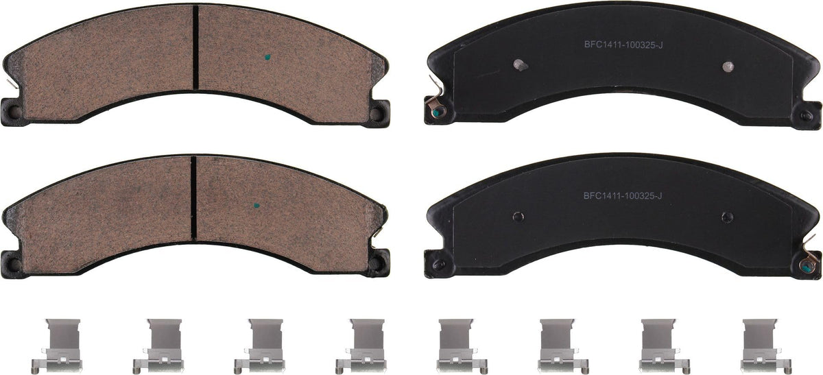 Motex Brake Pads BFC1411 Compatible with 2008-2017 Chevrolet Express 3500, 2011-2017 Silverado 3500 HD, 2009-2017 Express 4500, 2011-2017 Silverado 2500 HD, 2011 C2500, 2011 C3500