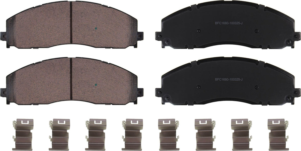 Motex Front Brake Pads BFC1680 Compatible with 2013-2025 Ford F-350 Super Duty, 2013-2025 F-250 Super Duty
