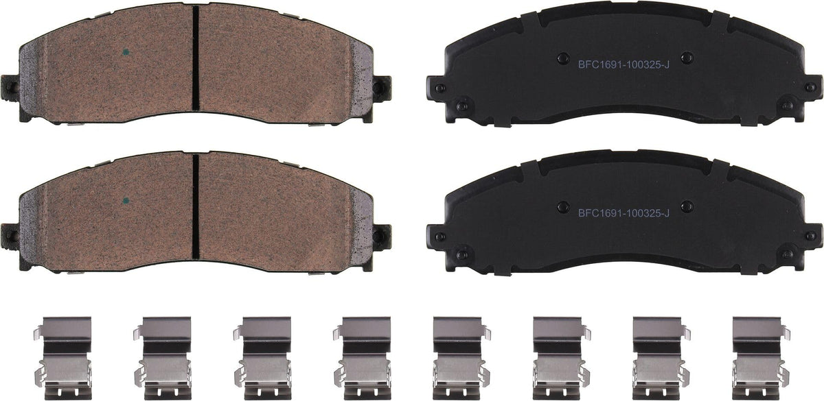 Motex Rear Brake Pads BFC1691 Compatible with 2013-2022 Ford F-350 Super Duty, 2013-2022 F-250 Super Duty