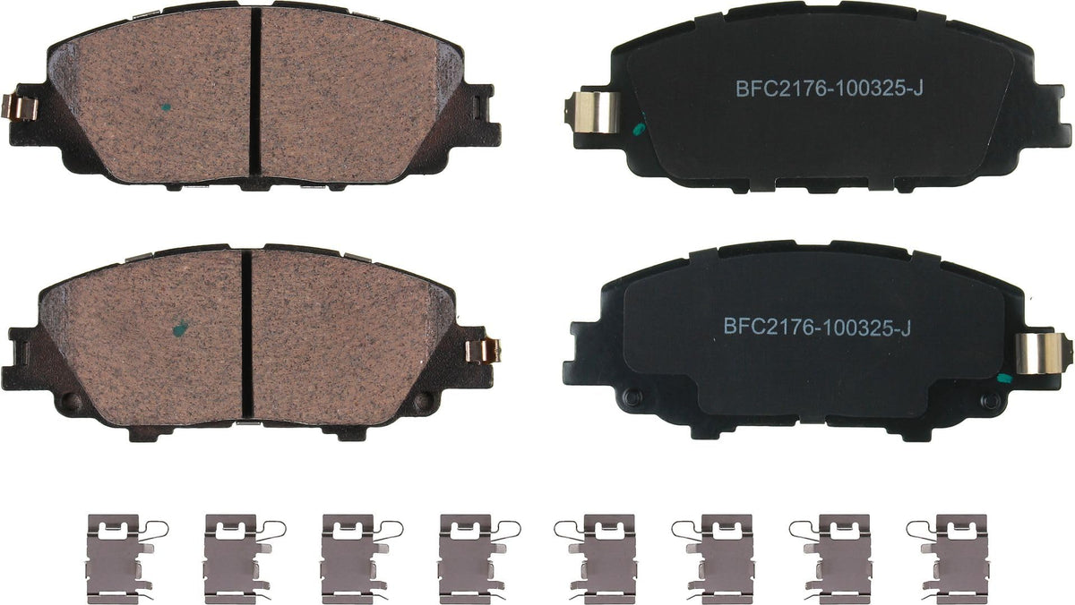 Motex Front Brake Pads BFC2176 Compatible with 2019-2025 Toyota Corolla, 2023-2025 Prius, 2022 Prius Prime