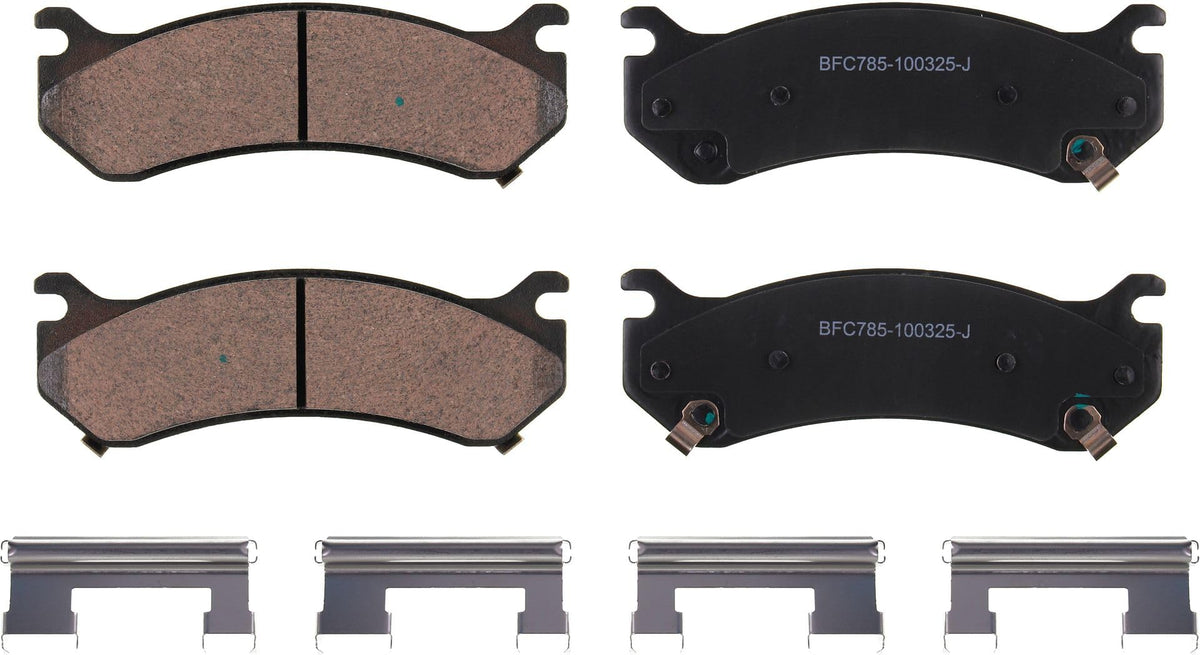 Motex Brake Pads BFC785 Compatible with 2000-2013 Chevrolet Suburban 2500, 2011 C2500, 2011 K2500, 2001-2010 Silverado 2500 HD, 2007-2010 Silverado 3500 HD, 2003-2008 Express 1500, 2000-2006 Tahoe