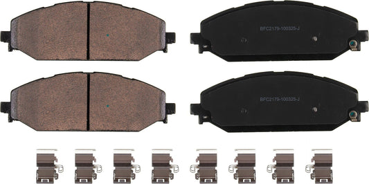 Motex Front Brake Pads BFC2179 Compatible with 2022-2025 Jeep Grand Wagoneer code BR3, 2022-2025 Wagoneer code BR3, 2019-2025 Ram 1500