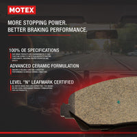 Motex Rear Brake Pads BFC1337 Compatible with 2010 Cadillac SRX