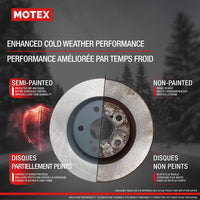 MOTEX Rear Disc Brake Kit with Ceramic Pads for 2012-2018 Ford F-150 with Manual Parking Brake (with 348mm rotor)