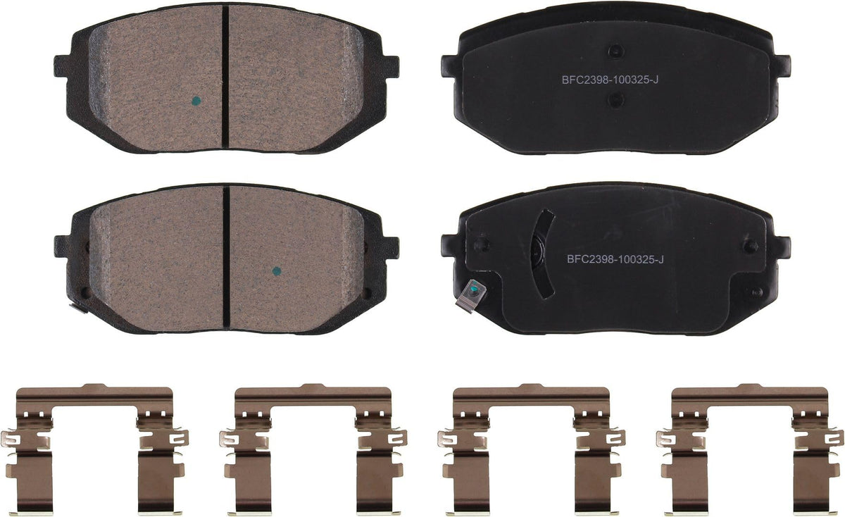 Motex Front Brake Pads BFC2398 Compatible with 2022-2026 Hyundai Ioniq 5, 2022-2025 Tucson, 2024-2025 Sonata, 2022-2026 Kia EV6, 2025-2026 K5, 2023-2024 Sportage