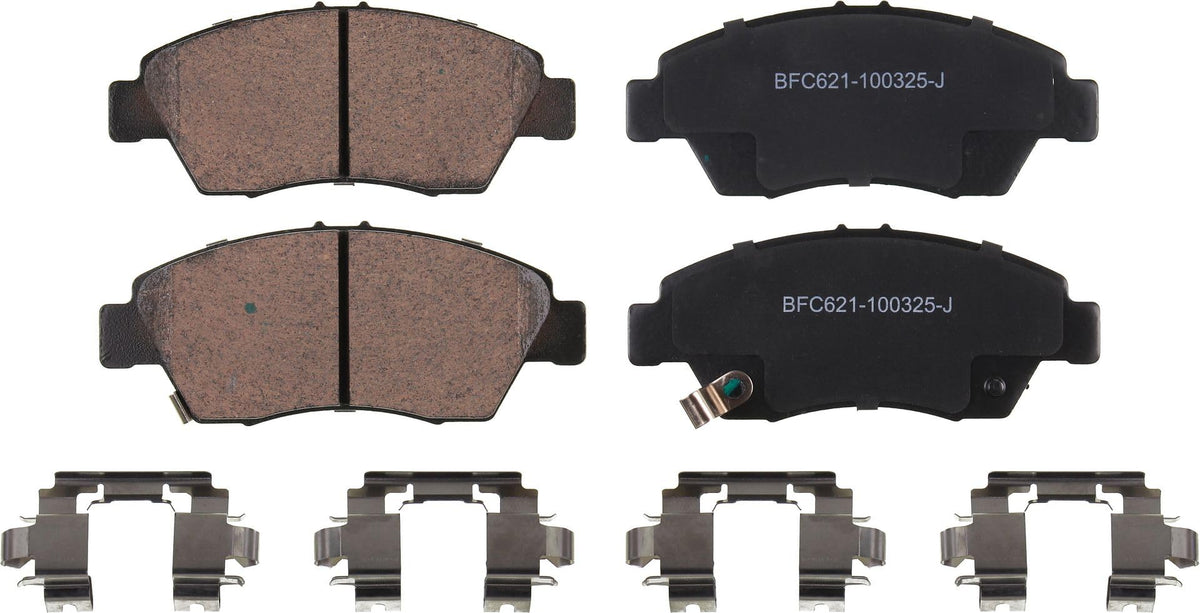 Motex Front Brake Pads BFC621 Compatible with 2007-2008 Honda Fit, 1993-1995 2004 Civic, 1994-1995 Civic del Sol