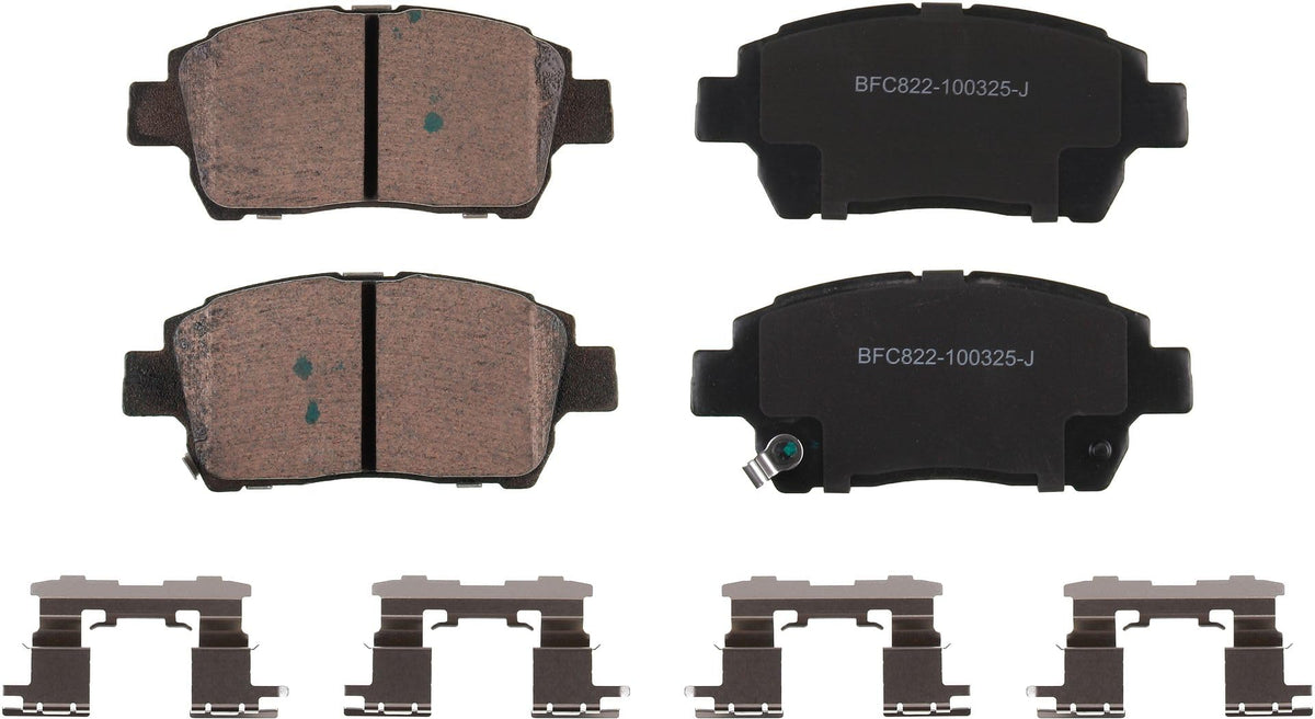 Motex Front Brake Pads BFC822 Compatible with 2001-2002 Toyota Echo, 2001-2002 Prius, 2000-2001 MR2 Spyder, 2000 Celica GT
