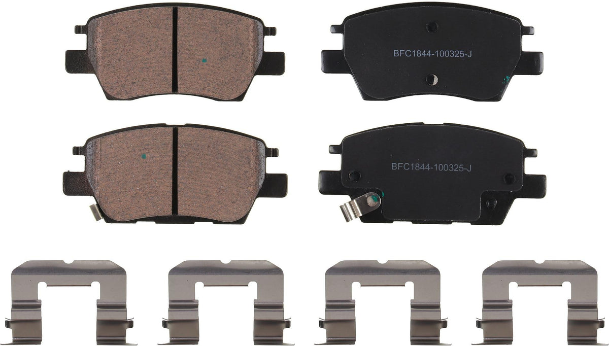 Motex Front Brake Pads BFC1844 Compatible with 2017-2023 Chevrolet Bolt EV, 2022-2023 Bolt EUV, 2016-2019 Cruze, 2016-2019 Volt