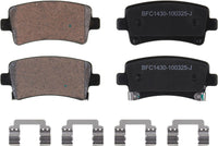 Motex Rear Brake Pads BFC1430 Compatible with 2014-2020 Chevrolet Impala, 2013-2017 Malibu, 2016 Malibu Limited, 2011-2017 Buick Regal, 2010-2016 LaCrosse, 2010 Allure, 2010-2011 Saab 9-5