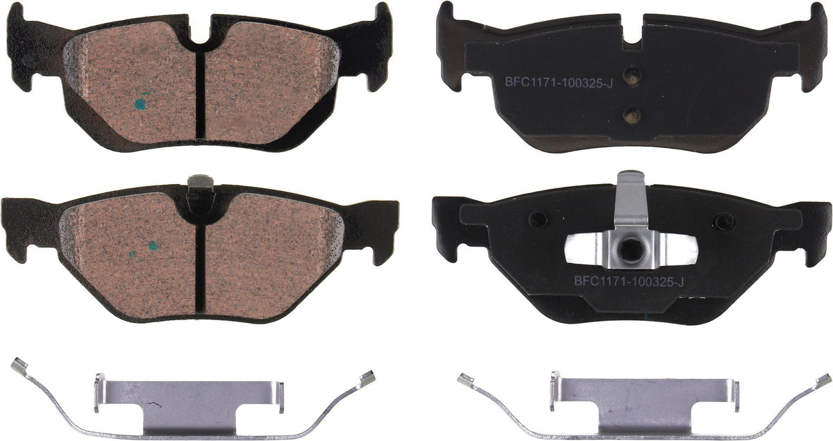 Motex Rear Brake Pads BFC1171 Compatible with 2006 BMW 325i, 2006 325xi