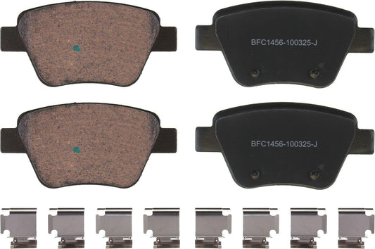 Motex Rear Brake Pads BFC1456 Compatible with 2014-2016 Volkswagen Eos, 2016 Caddy, 2014-2015 Passat, 2014 GTI, 2014 Jetta, 2013 Beetle