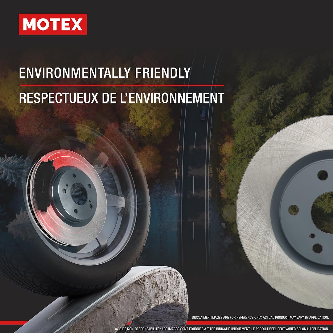 MOTEX Front Disc Brake Kit with Ceramic Pads for 2004-2013 Mazda 3 2009-2013 3 Sport (with 278mm Rotor)