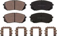 Motex Front Brake Pads BFC1855 Compatible with 2018-2021 Hyundai Kona AWD, 2016-2019 Sonata, 2021-2023 Kia Seltos AWD, 2016-2018 2020 Optima 2.0L, 2015-2019 Soul EV