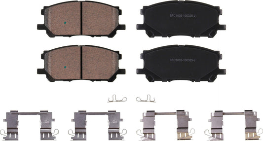 Motex Front Brake Pads BFC1005 Compatible with 2006-2007 Toyota Highlander, 2007-2009 Lexus RX350, 2006-2008 RX400h, 2004-2006 RX330
