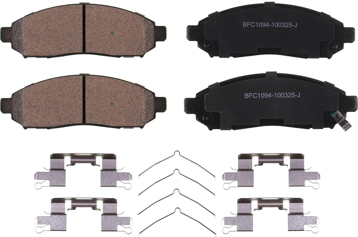 Motex Front Brake Pads BFC1094 Compatible with 2005-2015 Nissan Frontier, 2005-2015 Xterra, 2005-2012 Pathfinder 4.0L, 2009-2012 Suzuki Equator 4.0L