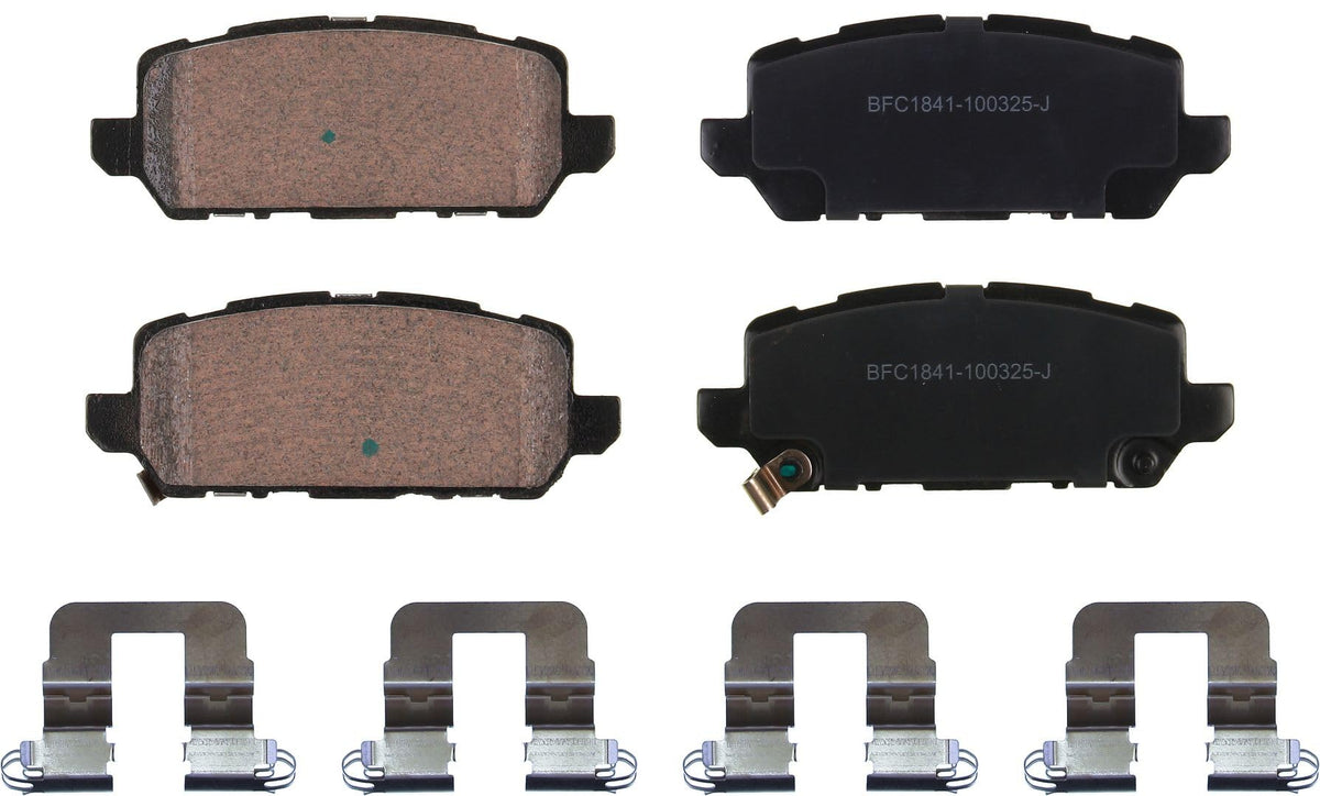 Motex Rear Brake Pads BFC1841 Compatible with 2016-2022 Honda HR-V, 2016 CR-Z