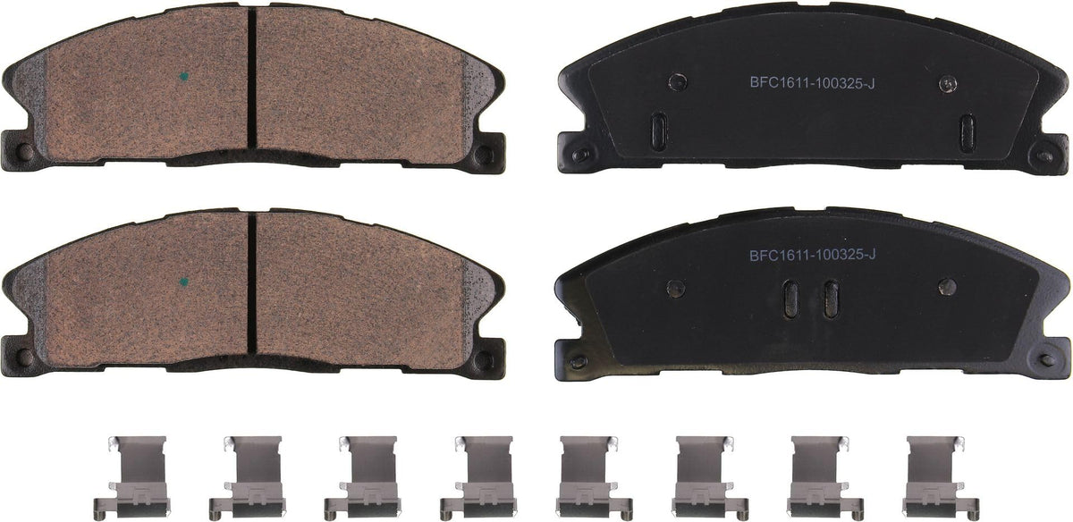 Motex Front Brake Pads BFC1611 Compatible with 2013-2019 Ford Explorer (HD Brakes), 2013-2019 Flex (HD), 2013-2016 Police Interceptor Sedan, 2014-2016 Special Service Police Sedan